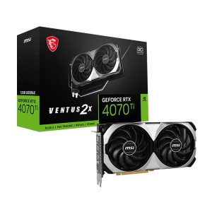 MSI GeForce RTX 4070 Ti 2X OC 12GB GDRR6X 3x Display Ports NVIDIA Ada Lovelace Graphics Ca-GPHO-020