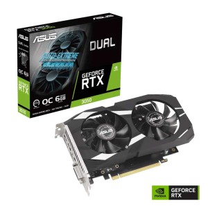 ASUS Dual GeForce RTX™ 3050 OC 6GB GDDR6 PCIe 4.0 3x Displays Graphics Card-GPHO-043